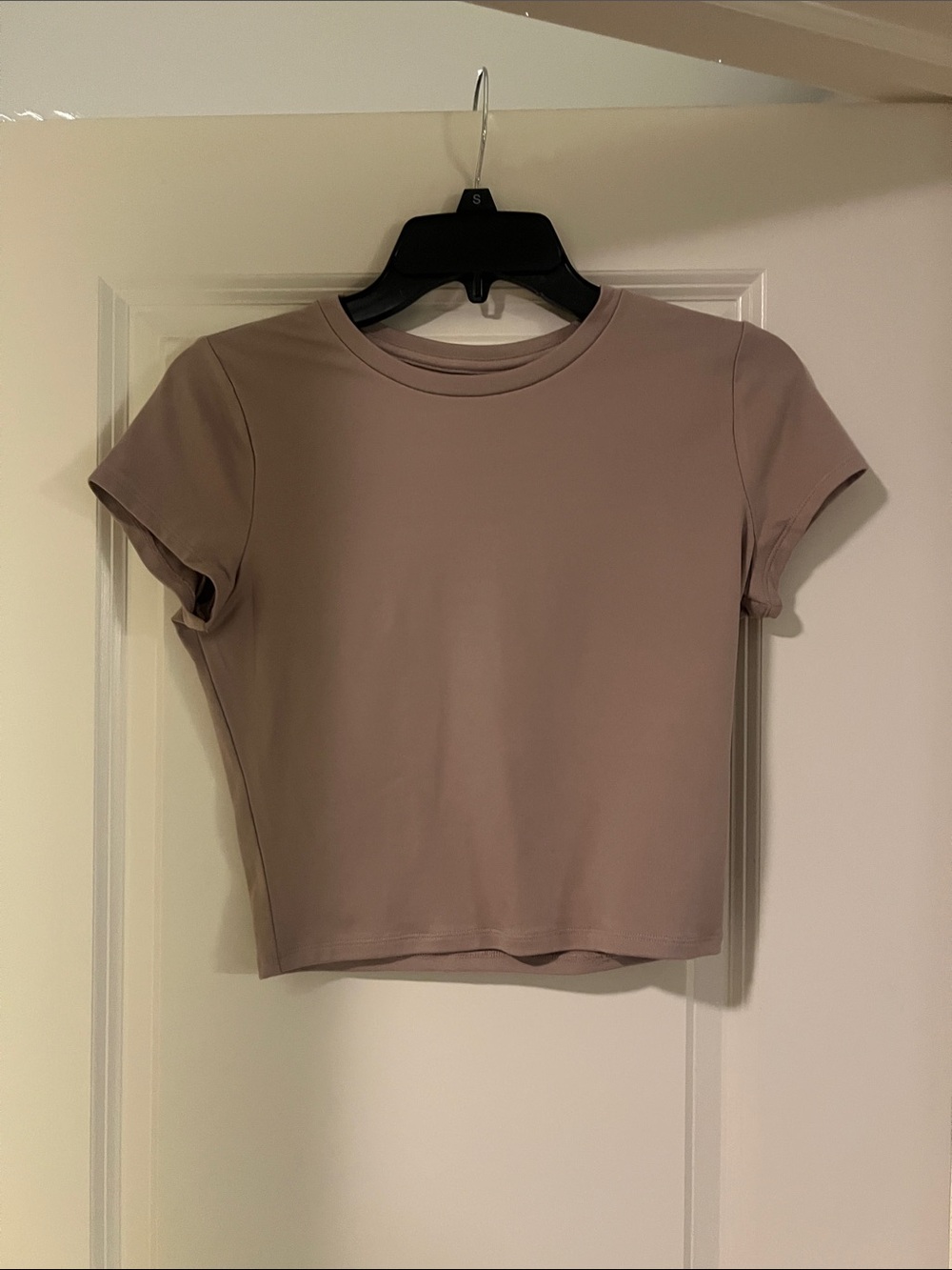 Hollister Short Sleeve Crewneck Top - Taupe butter soft